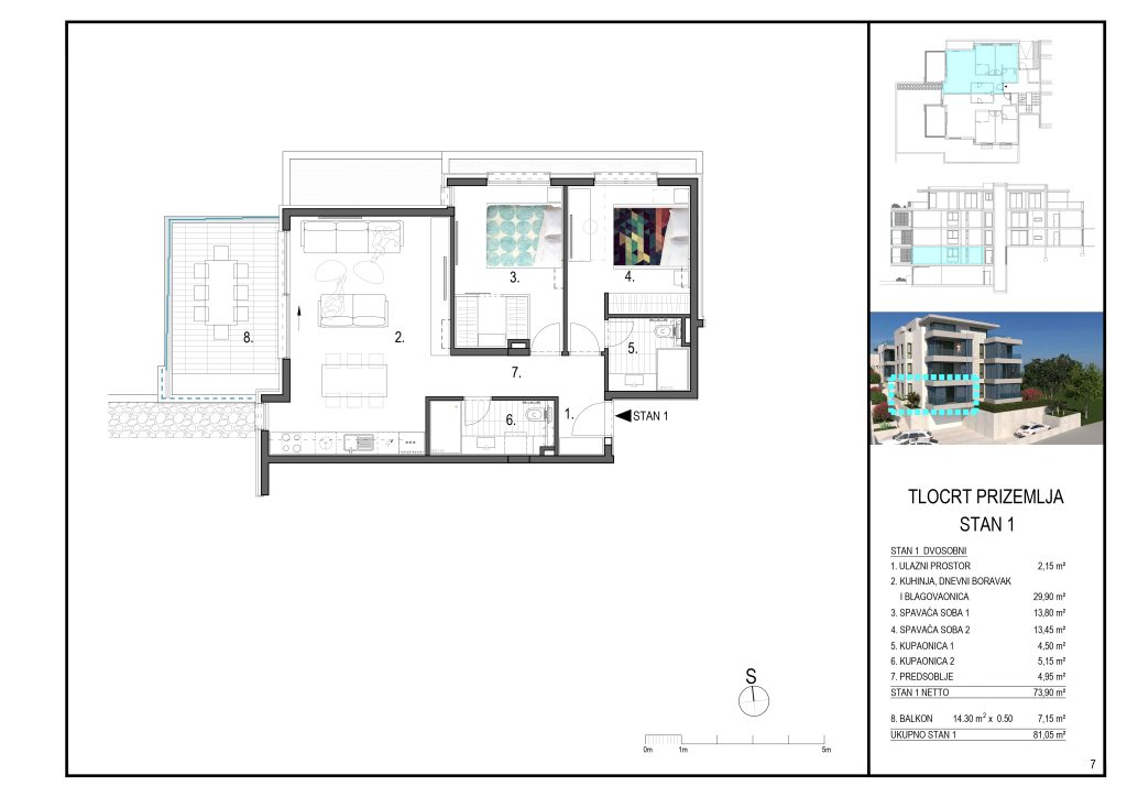 Projekt višestambene zgrade u Primoštenu