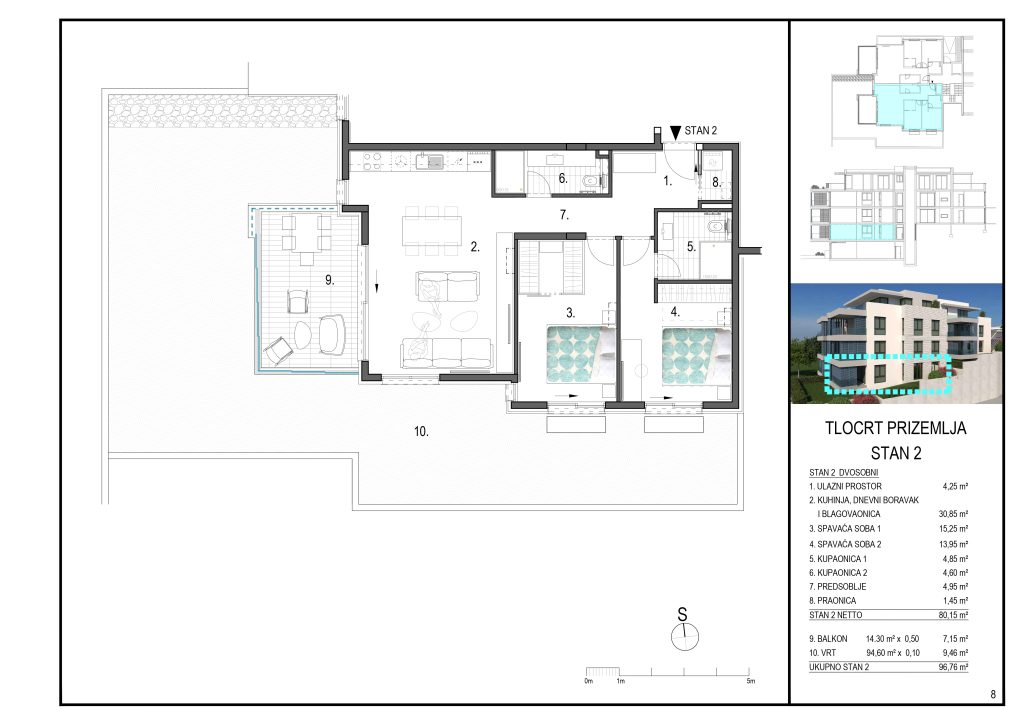 Projekt višestambene zgrade u Primoštenu