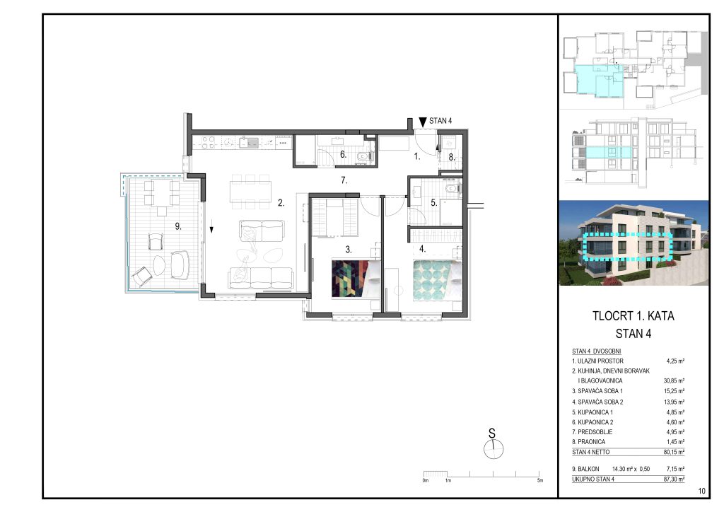 Projekt višestambene zgrade u Primoštenu