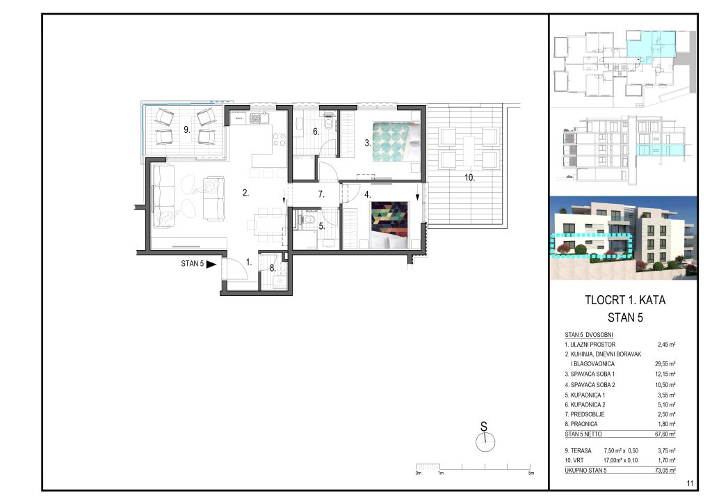 Projekt višestambene zgrade u Primoštenu