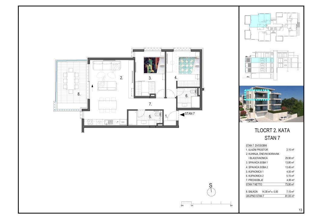 Projekt višestambene zgrade u Primoštenu
