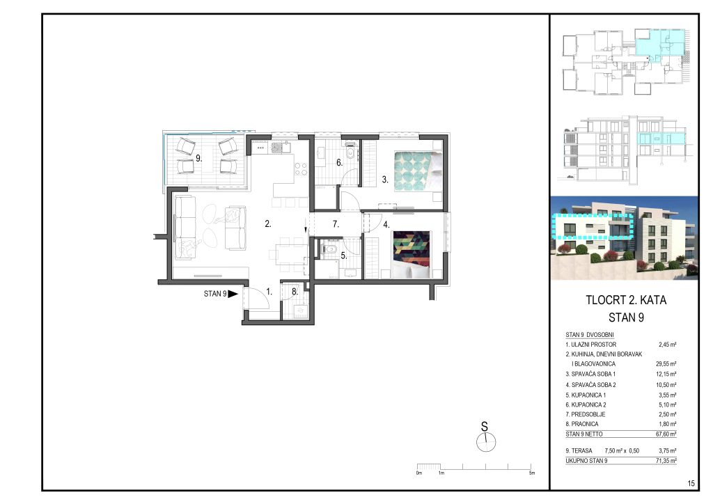 Projekt višestambene zgrade u Primoštenu