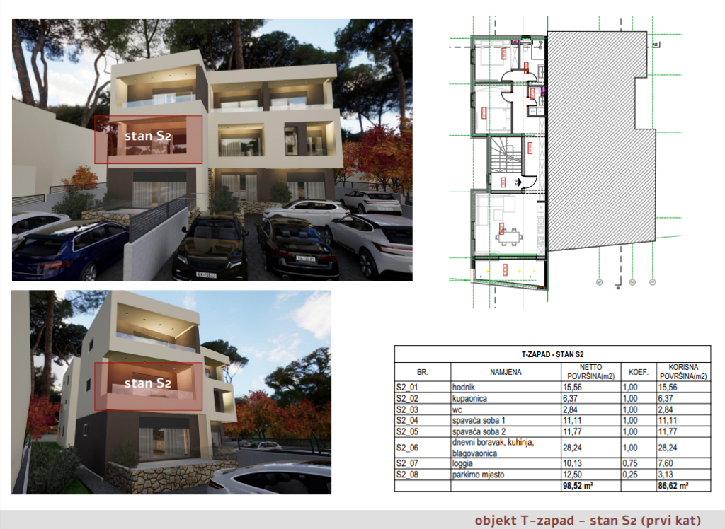 Brodarica – projekt novogradnje s više stambenih jedinica