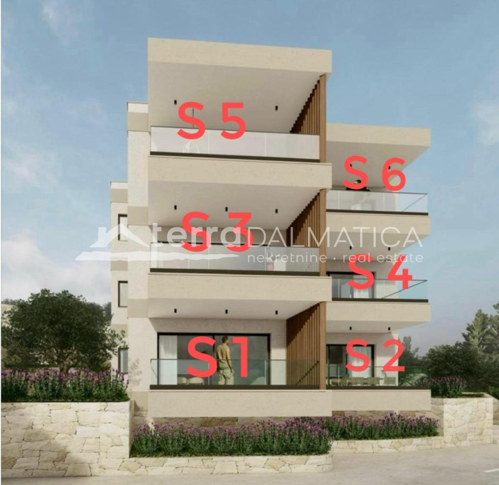 Apartmentprojekt auf der Insel Čiovo mit Meerblick