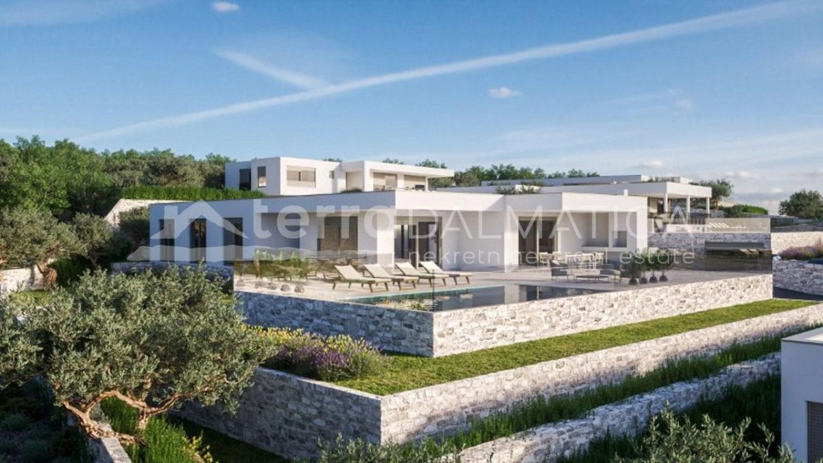 Primosten – eine Villa mit wunderschönem Blick auf das offene Meer