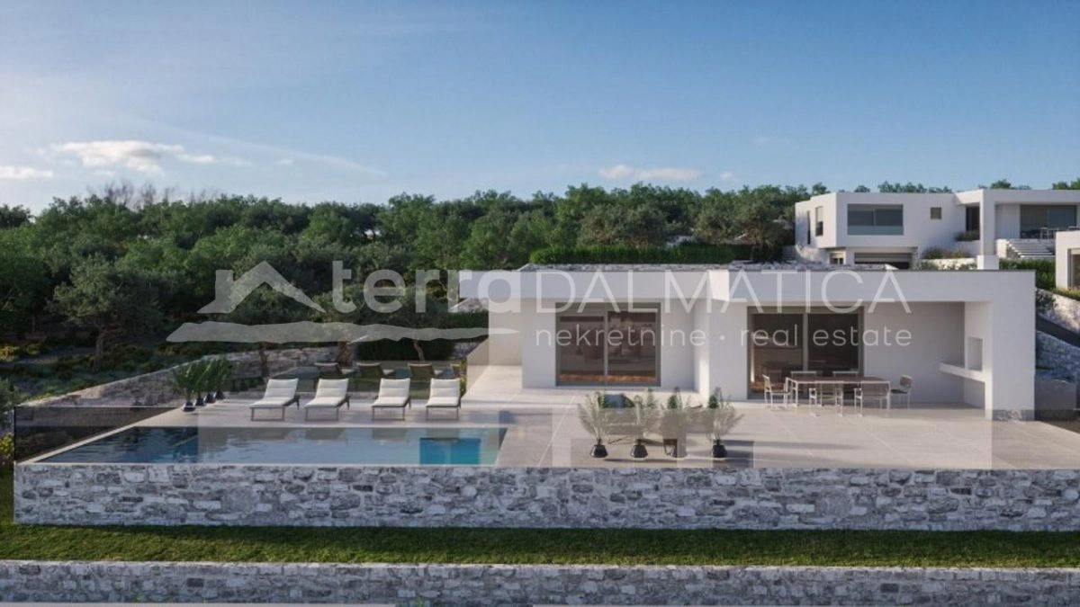 Primosten - eine Villa mit wunderschönem Blick auf das offene Meer