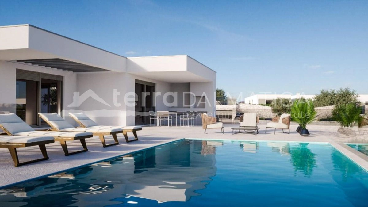 Primosten - eine Villa mit wunderschönem Blick auf das offene Meer