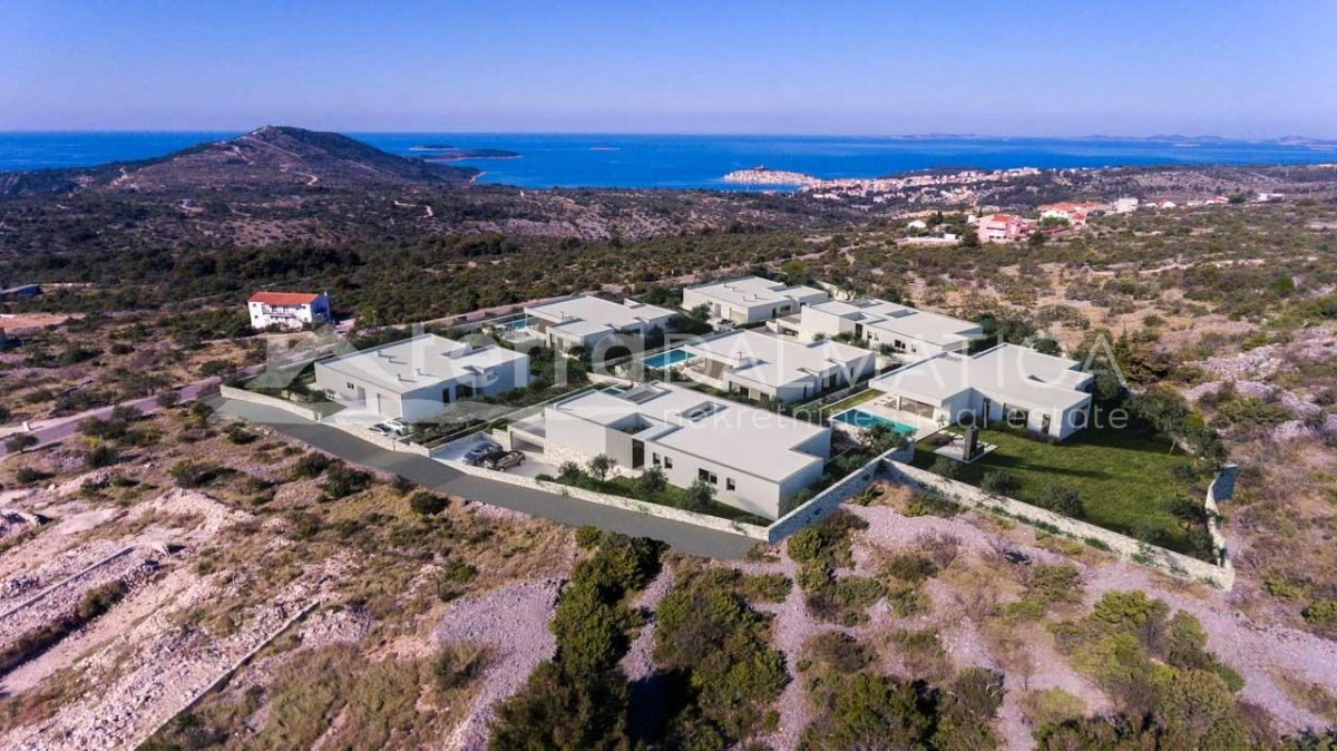 Primosten - eine Villa mit wunderschönem Blick auf das offene Meer