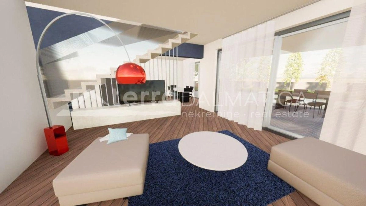 Tribunj, Sovlje, modernes Haus mit Swimmingpool in idyllischer Lage