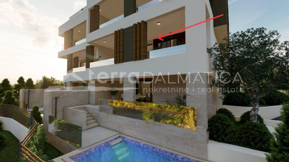 Primosten, modernes Apartment mit zwei Schlafzimmern und Whirlpool