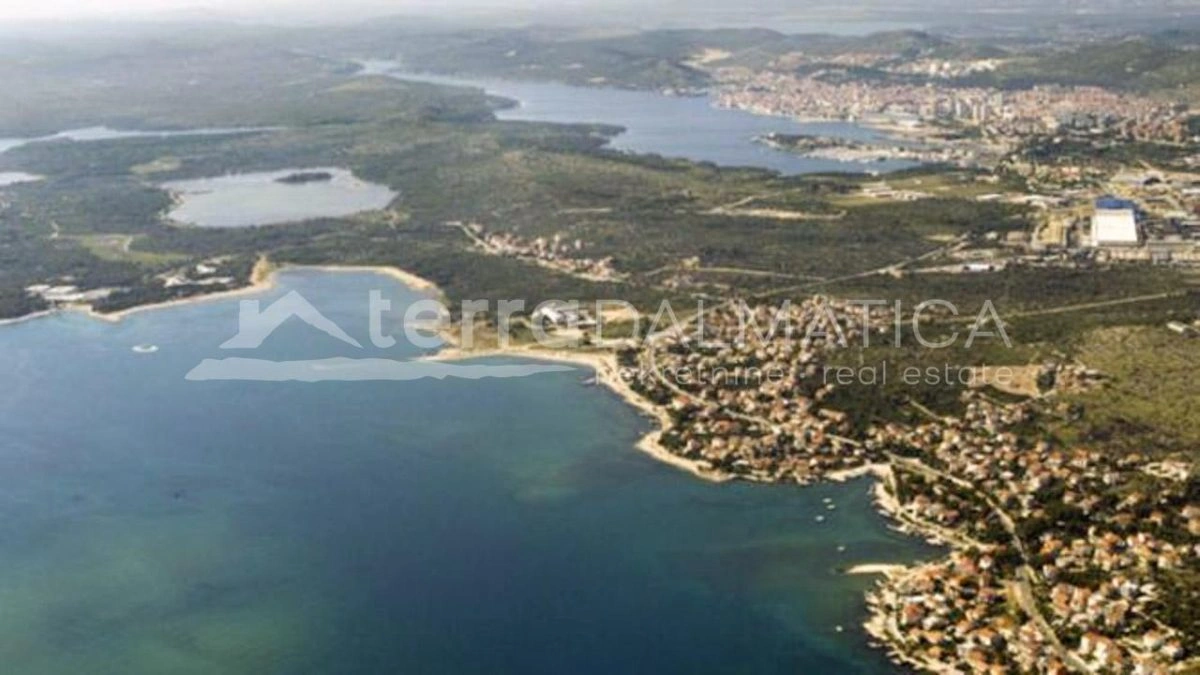 Umgebung von Sibenik, Podsolarsko, Baugrundstück, 1. Reihe zum Meer