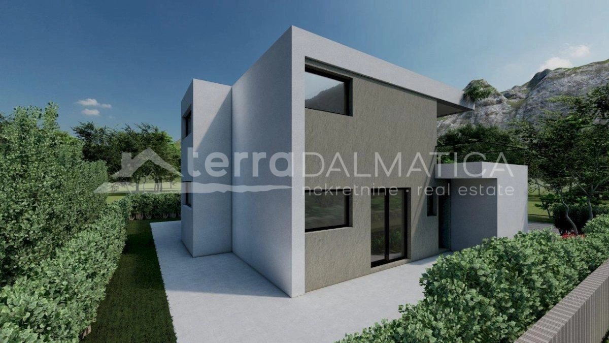 Privlaka, nowoczesna willa z widokiem na basen i morze (nowa konstrukcja)