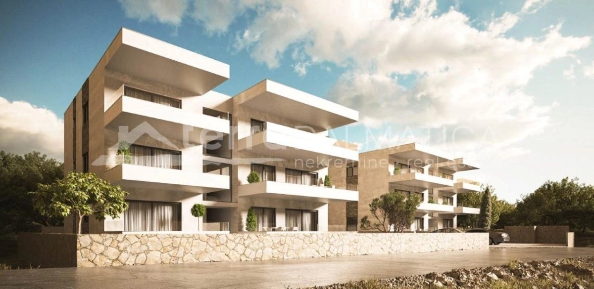 Zadar, Insel Ugljan, Wohnung mit Garten in einem neu erbauten Gebäude