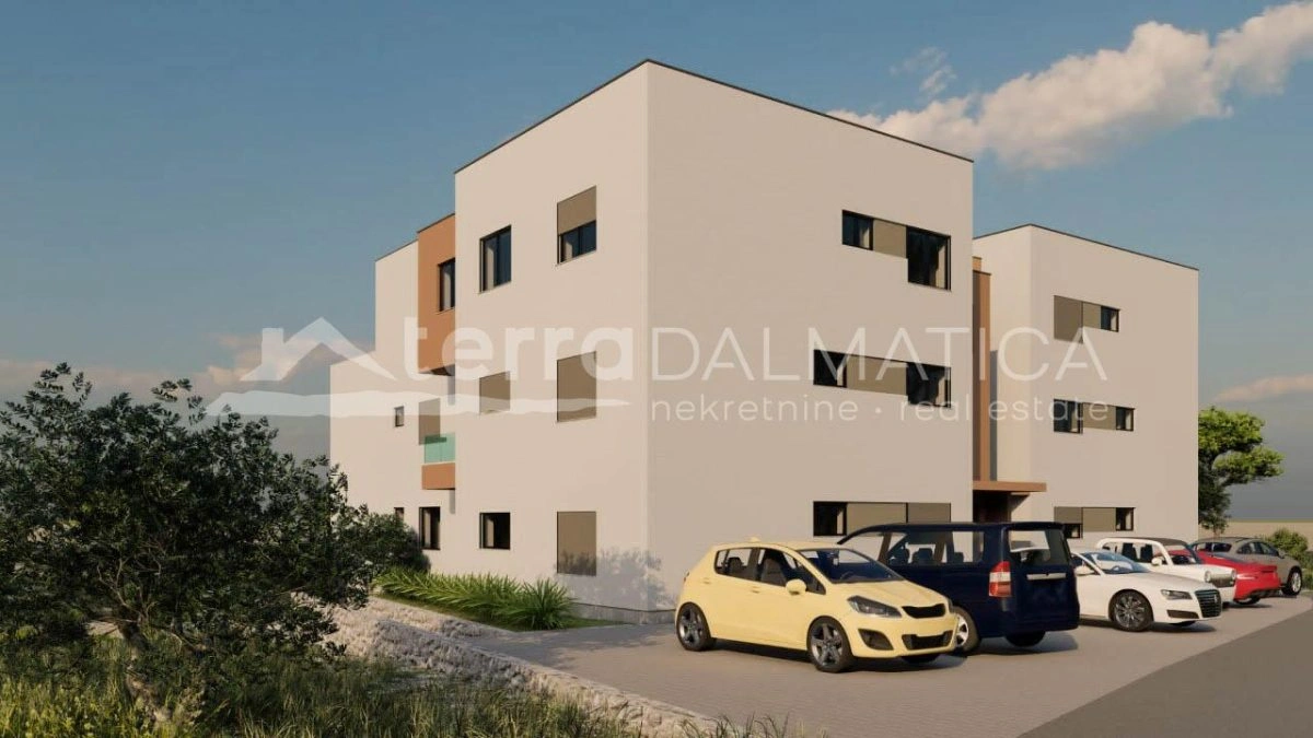 Zaboric, Zwei-Zimmer-Wohnung im Erdgeschoss eines neuen Gebäudes