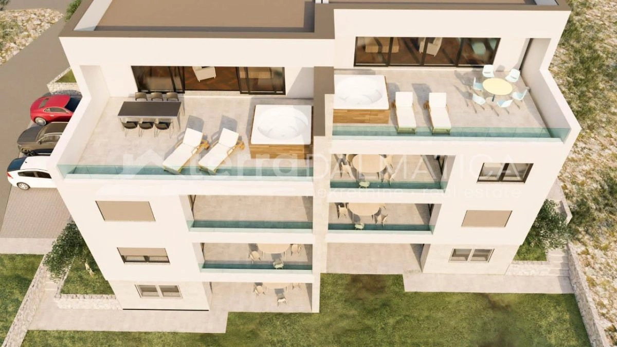 Žaborić, penthouse s čudovitim pogledom na morje