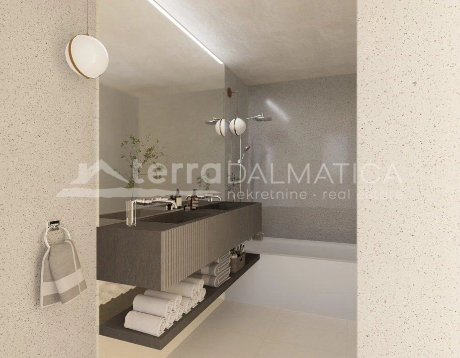 Vodice, Luxusvilla mit Panoramablick auf das Meer