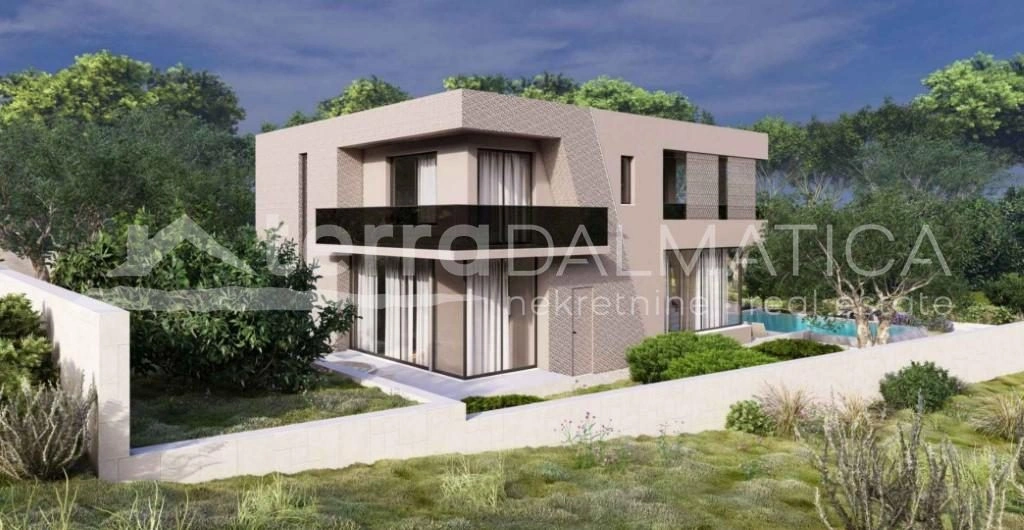 Luxus-Neubau in Žaborić: Villa mit Pool, Sauna und Fitnessraum