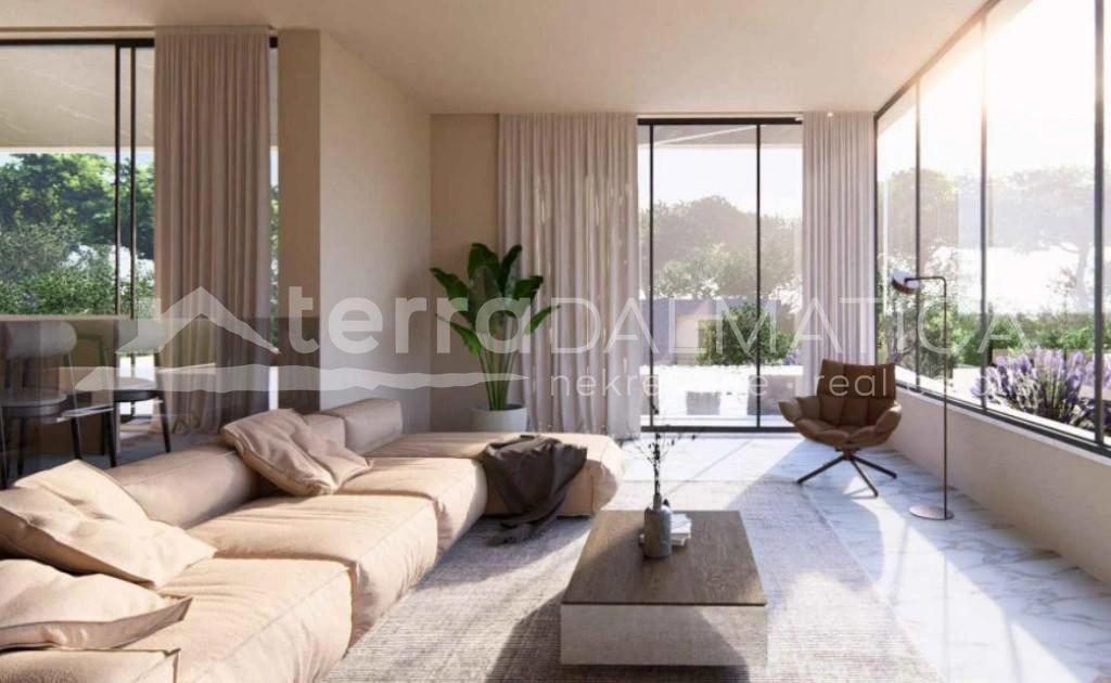 Luxus-Neubau in Žaborić: Villa mit Pool, Sauna und Fitnessraum