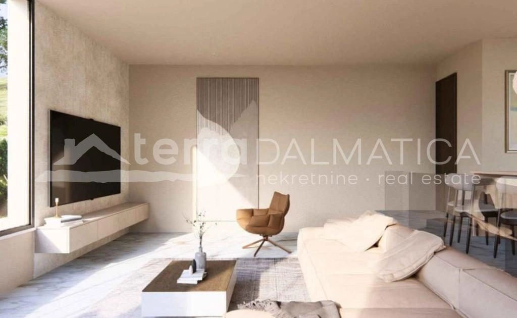 Luxus-Neubau in Žaborić: Villa mit Pool, Sauna und Fitnessraum