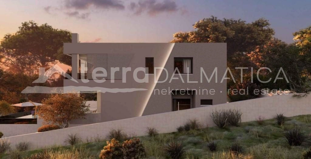 Luxus-Neubau in Žaborić: Villa mit Pool, Sauna und Fitnessraum