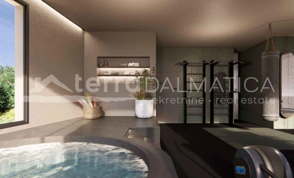 Žaborić, luxuriöse Villa mit Aufzug und Meerblick