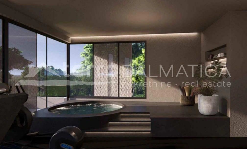 Žaborić, luxuriöse Villa mit Aufzug und Meerblick