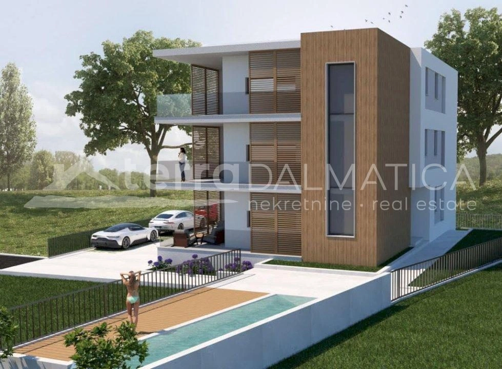 Rogoznica, eine moderne Villa in Meeresnähe mit drei Luxusapartments