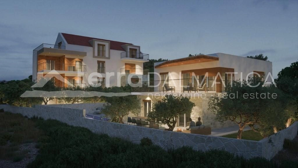 Modernes Haus mit Schwimmbad und Garten in der Nähe von Rogoznica - Nur 130 m vom Meer entfernt