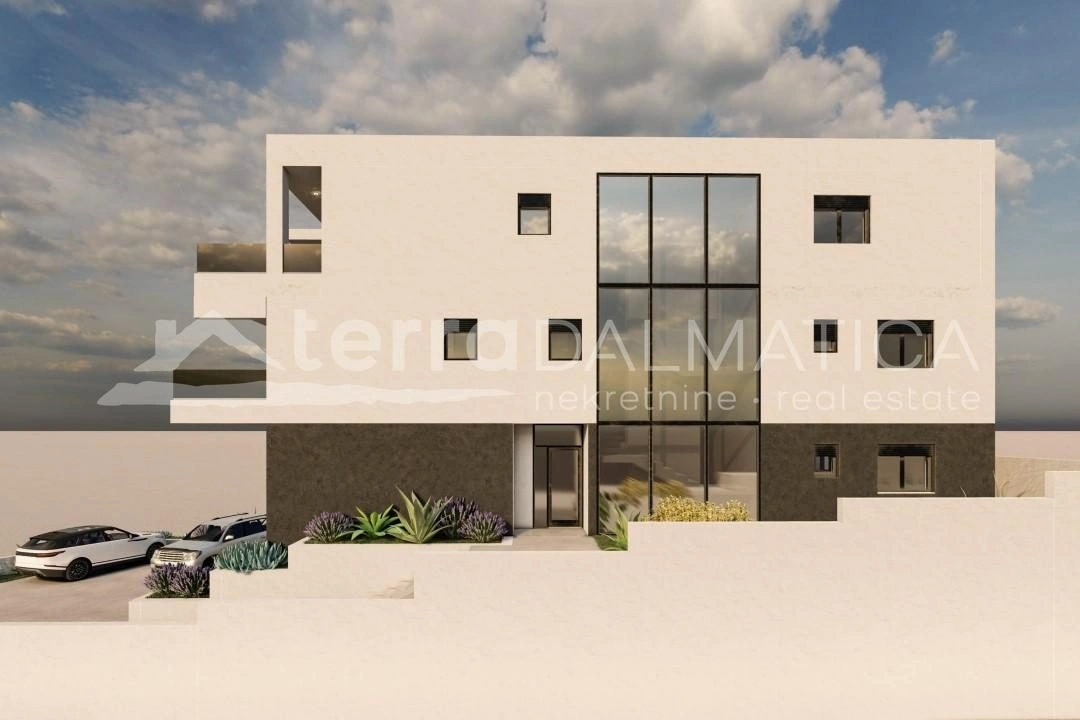 Umgebung von Šibenik, Grebaštica, Dreizimmer-Penthouse mit Aufzug und Garage