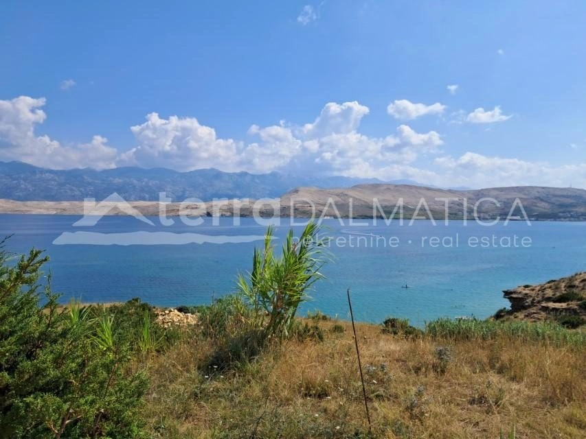 Pag, Wohnung mit Panoramablick auf das Meer und Velebit