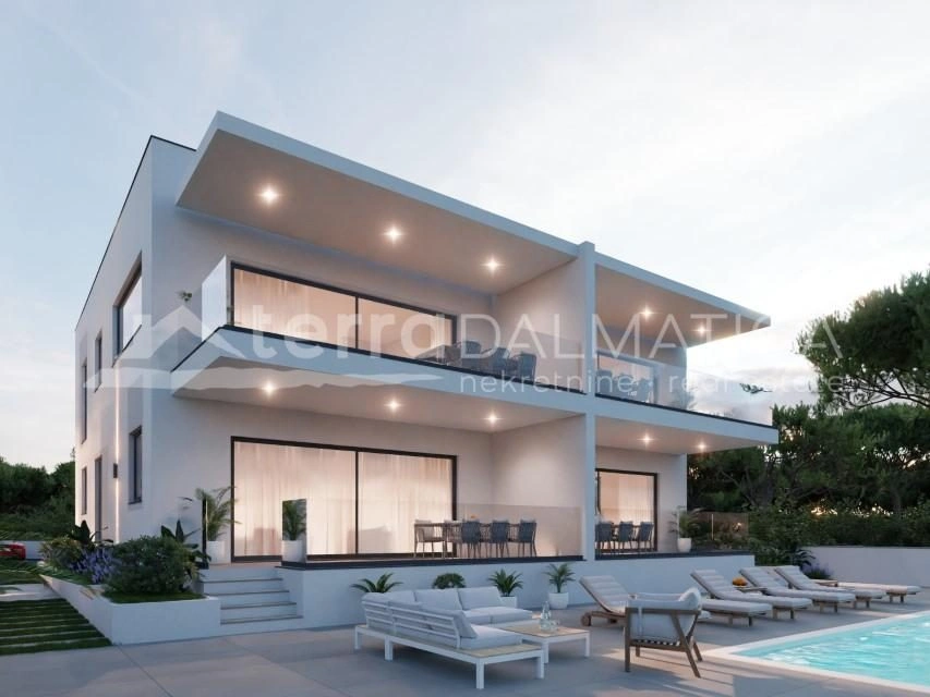 Pag, Luxusapartment mit Panoramablick und Swimmingpool