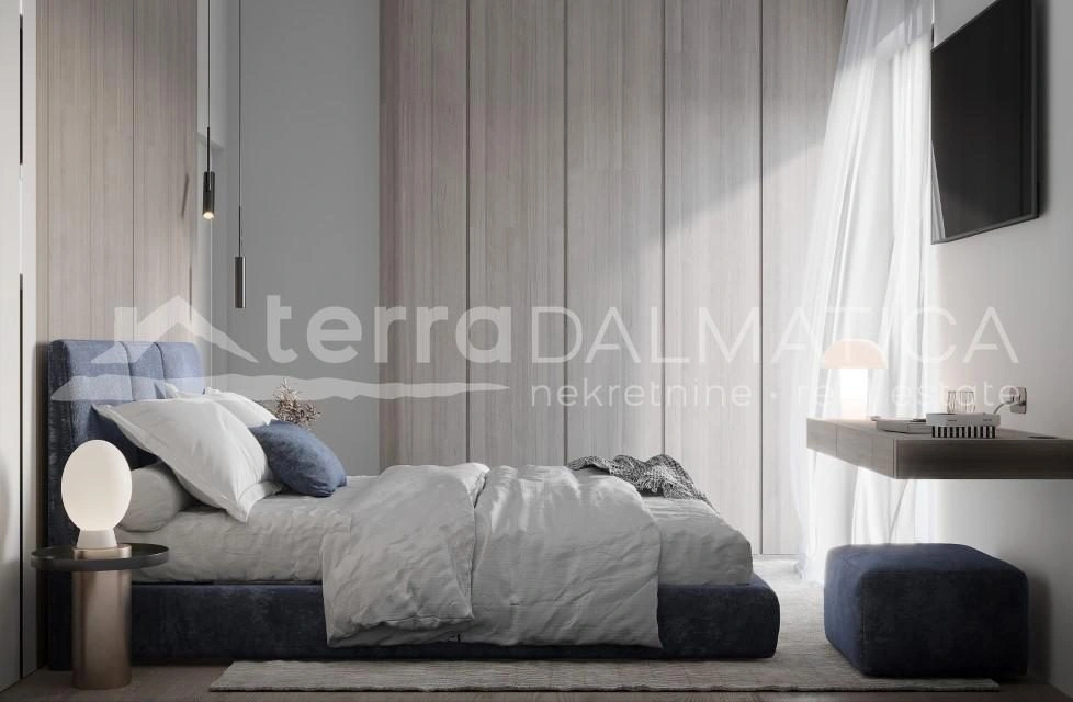 Pag, Luxusapartment mit Panoramablick und Swimmingpool