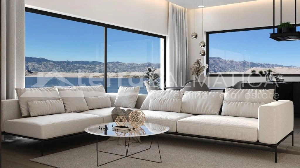 Pag, Luxusapartment mit Panoramablick und Swimmingpool