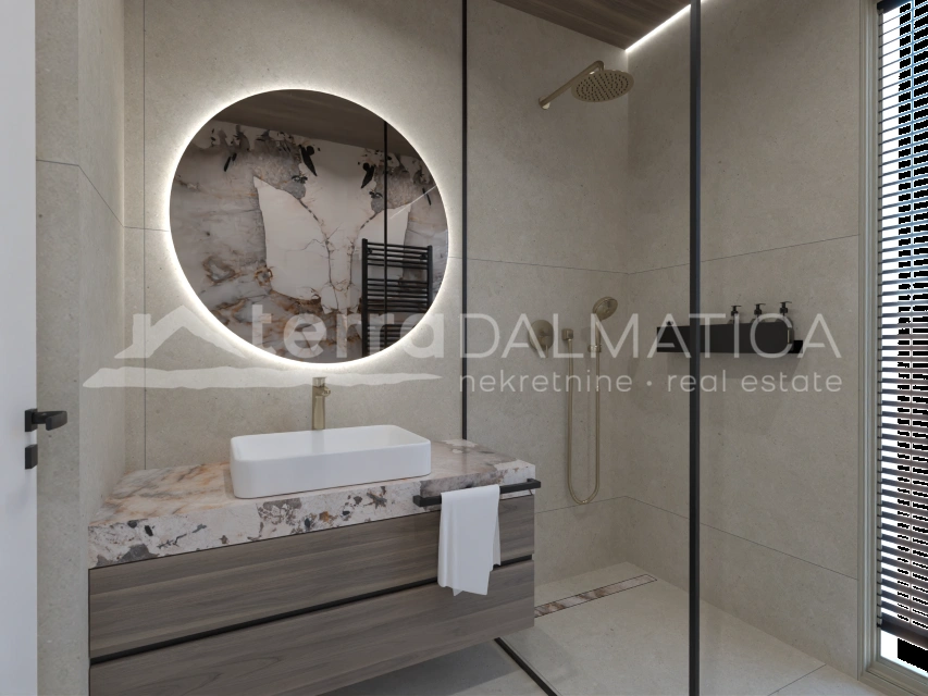 Primošten, Luxusvilla mit Panoramablick und Swimmingpool