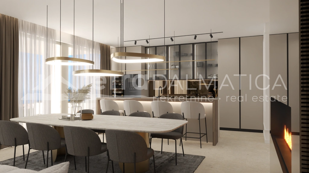 Primošten, Luxusvilla mit Panoramablick und Swimmingpool