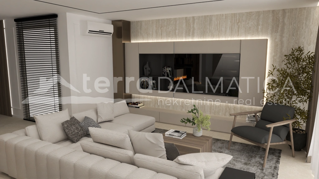 Primošten, Luxusvilla mit Panoramablick und Swimmingpool