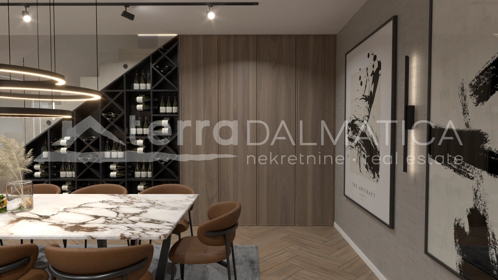 Primošten, eine moderne Villa mit drei Schlafzimmern und einem Swimmingpool in ruhiger Umgebung