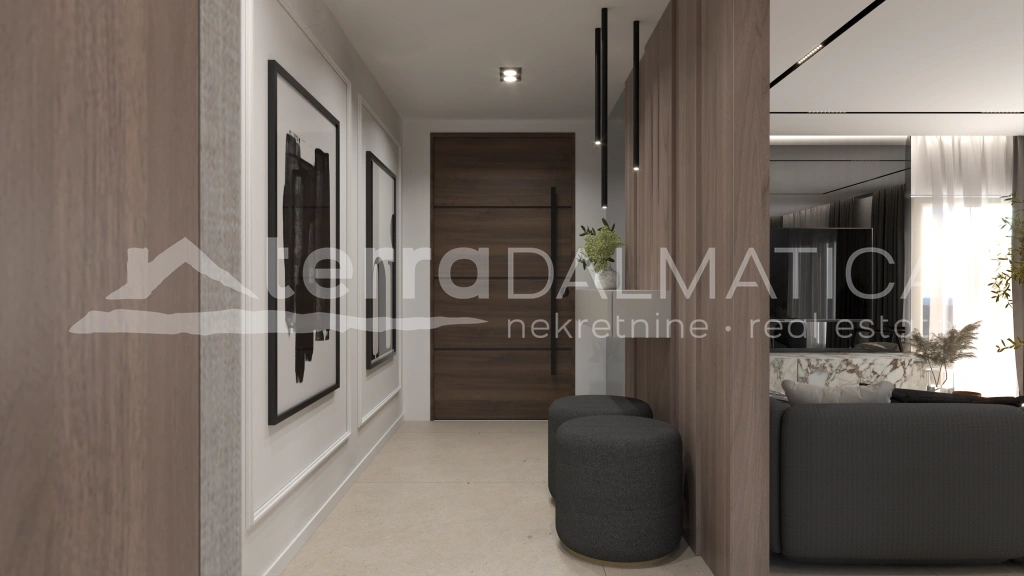 Primošten, eine moderne Villa mit drei Schlafzimmern und einem Swimmingpool in ruhiger Umgebung