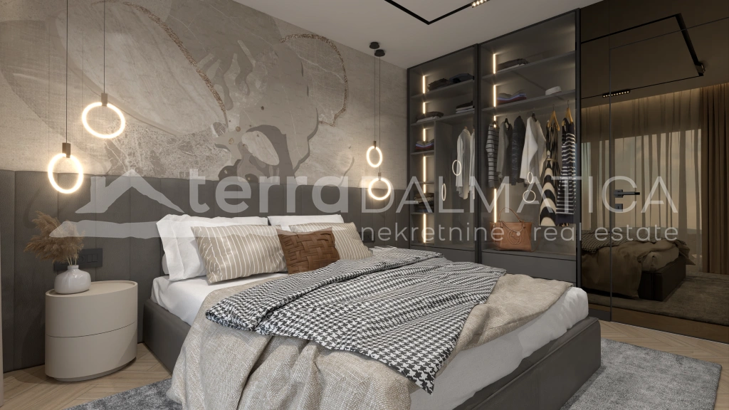 Primošten, eine moderne Villa mit drei Schlafzimmern und einem Swimmingpool in ruhiger Umgebung