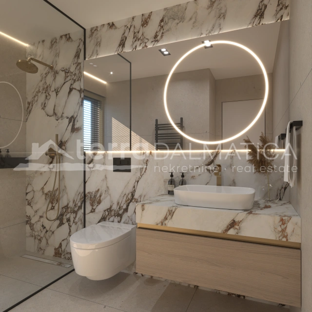 Primošten, eine moderne Villa mit drei Schlafzimmern und einem Swimmingpool in ruhiger Umgebung