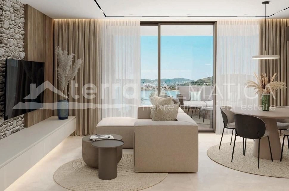 Rogoznica, Luxusapartment mit geräumiger Terrasse und modernem Design