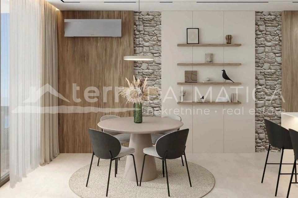 Rogoznica, Luxusapartment mit geräumiger Terrasse und modernem Design