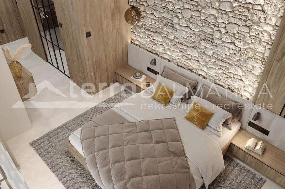 Rogoznica, Luxusapartment mit geräumiger Terrasse und modernem Design