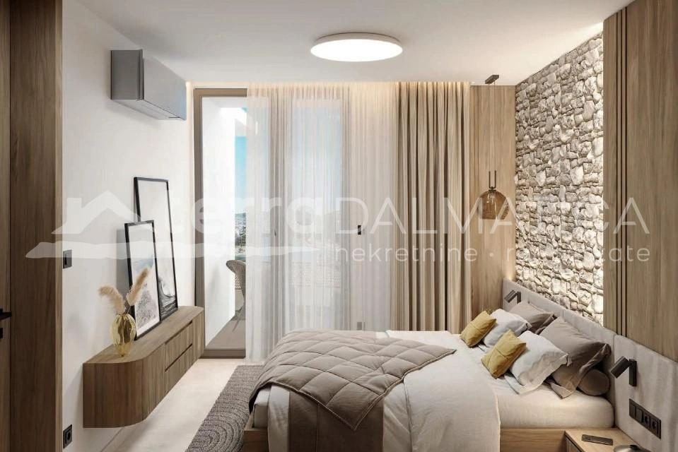 Rogoznica, Luxusapartment mit geräumiger Terrasse und modernem Design