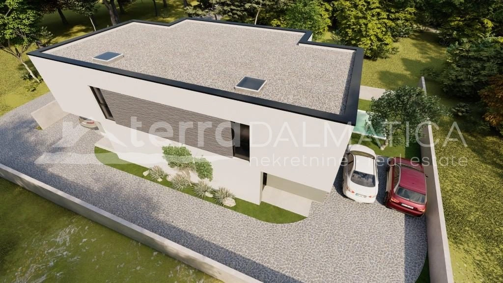 Pirovac, modernes Doppelhaus mit Pool