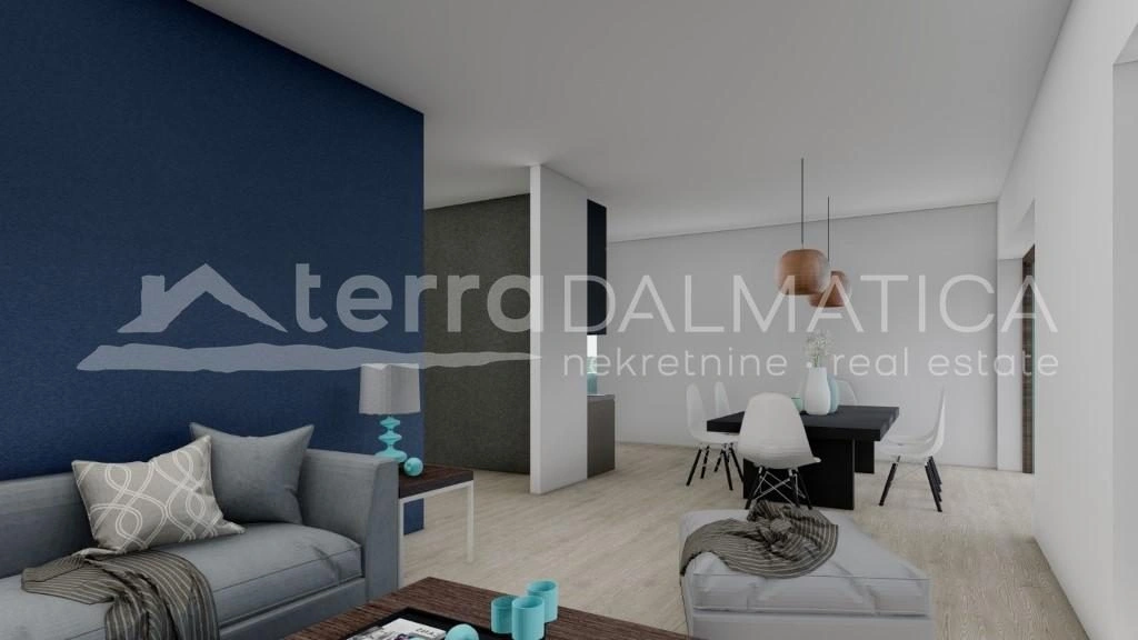 Pirovac, modernes Doppelhaus mit Pool