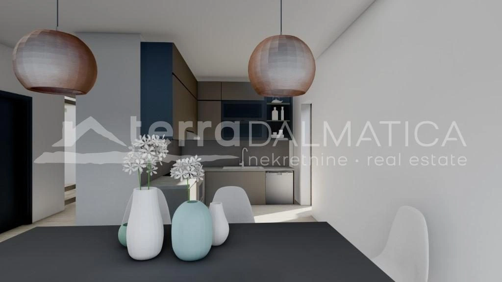 Pirovac, modernes Doppelhaus mit Pool