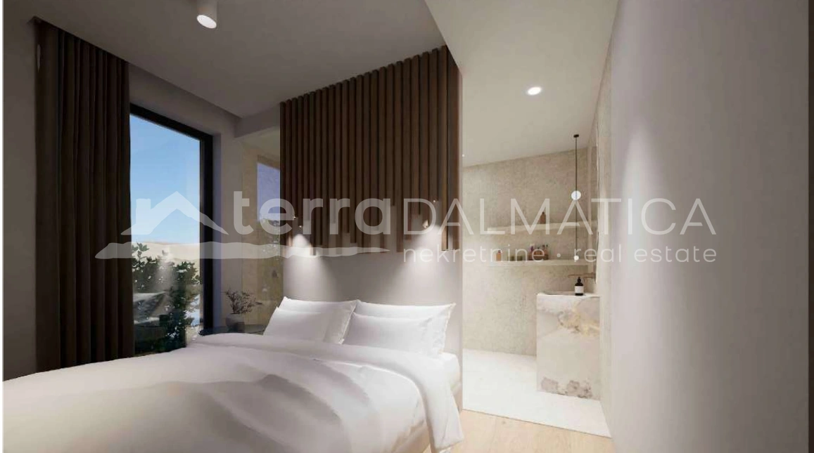 Luxusapartment, erste Reihe am Meer, mit Swimmingpool und Wellness