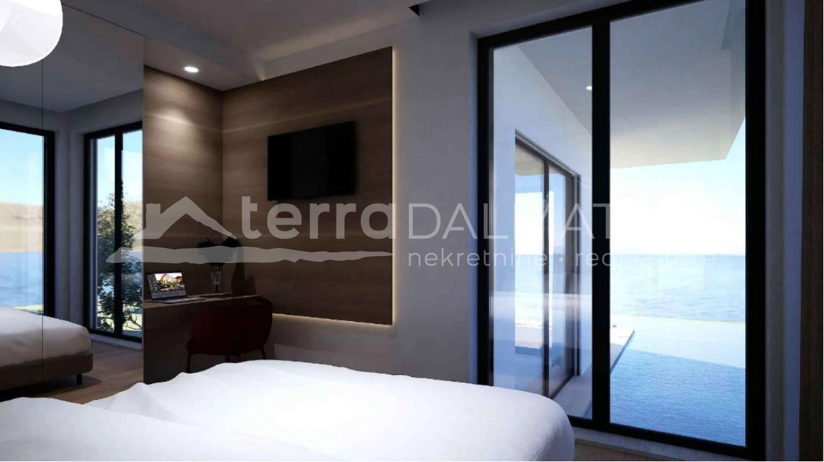 Luxusapartment, erste Reihe am Meer, mit Swimmingpool und Wellness