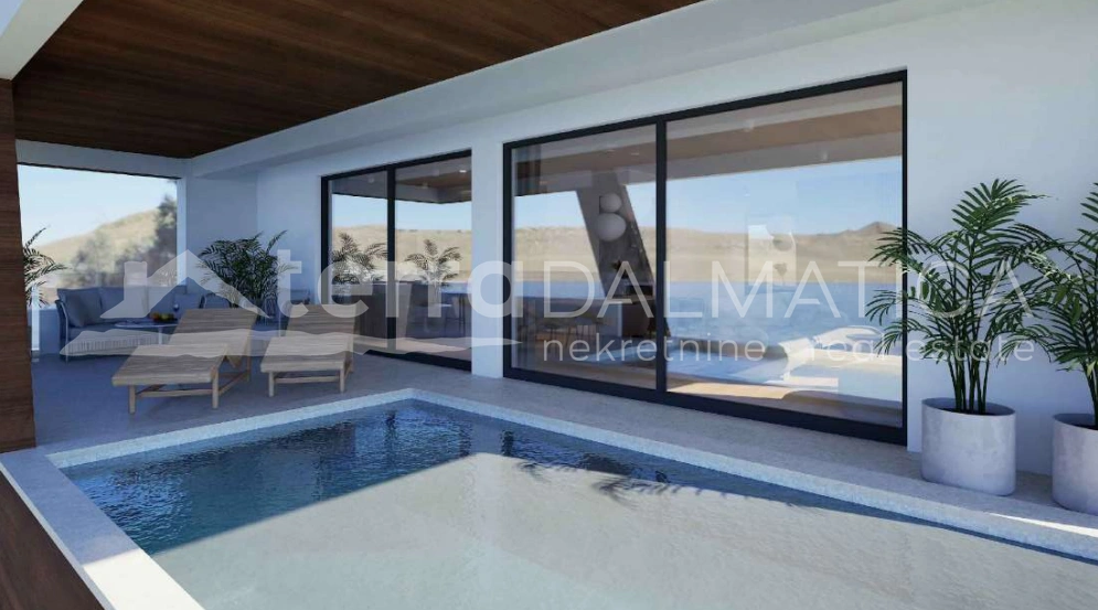 Renommierte Wohnung in Sukošan - Luxus, Meer und Swimmingpool zum Greifen nah